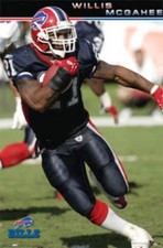 Willis McGahee Buffalo Bills NFL Football Card Rookie 12x8in Metal Sign Poster. rookie card picture