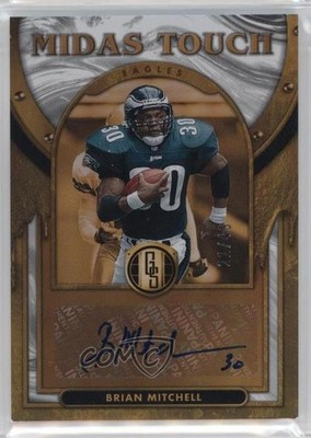 2024 Panini Gold Standard Midas Touch White 21/49 Brian Mitchell Auto 8a6