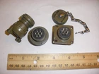NEW - MS3106E 16S-1S and MS3102R 16S-1P with Cap - 7 Pin Mating Pair
