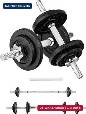 Yes4All Old School Adjustable Dumbbell Set with Weight Plates, Star Lock Collars