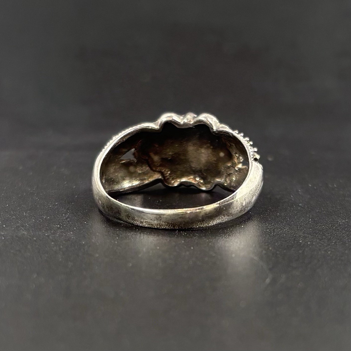 Vintage Scrollwork Diamond Cut Multi-Faceted Marc… - image 8