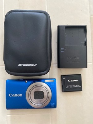 Canon PowerShot A4000 IS blau Kompakt-Digitalkamera getestet funktioniert Japan