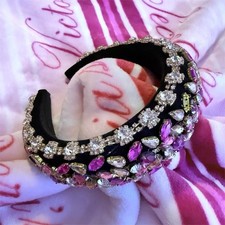 Hand Made Velvet Blingy Headband