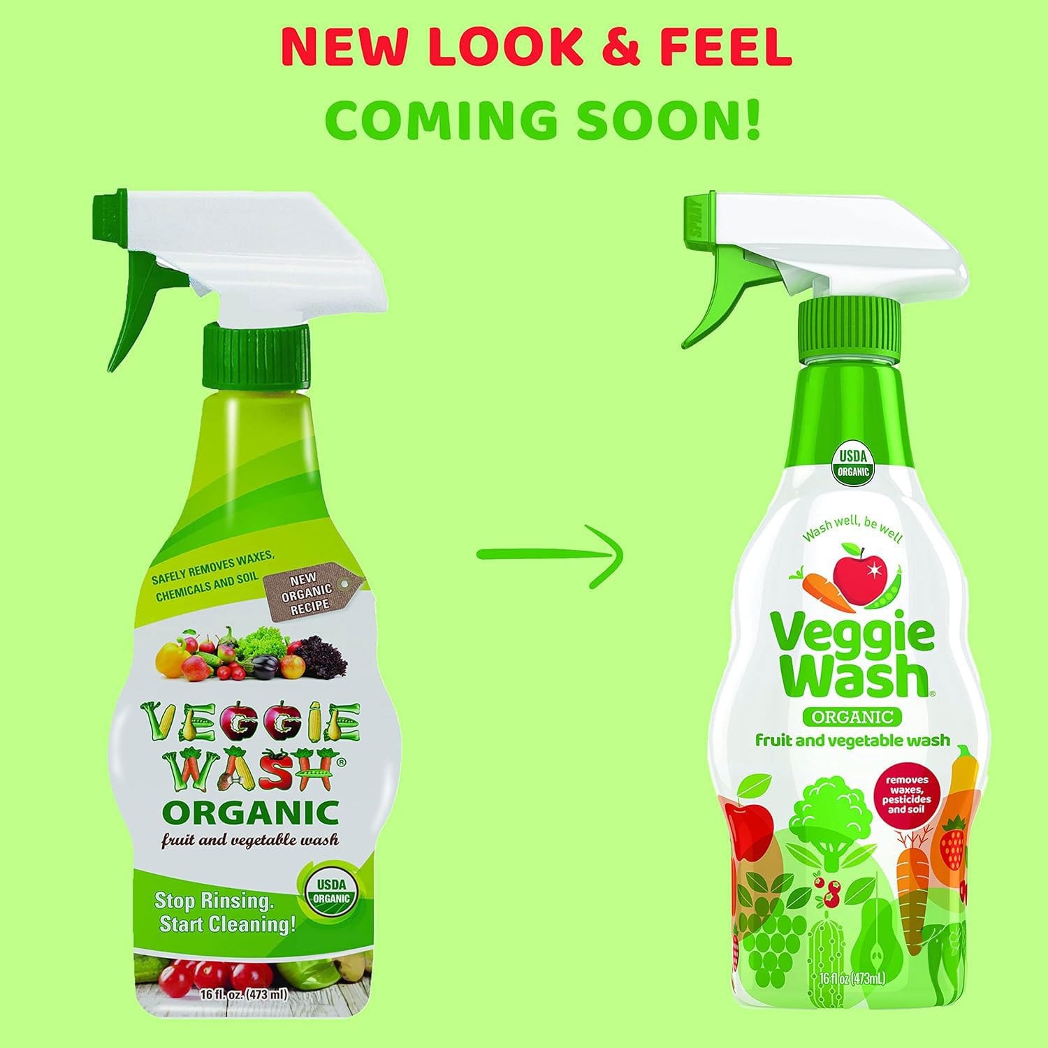 Organic Fruit and Vegetable Wash, Certified Organic, Ideal for Cleaning Produ