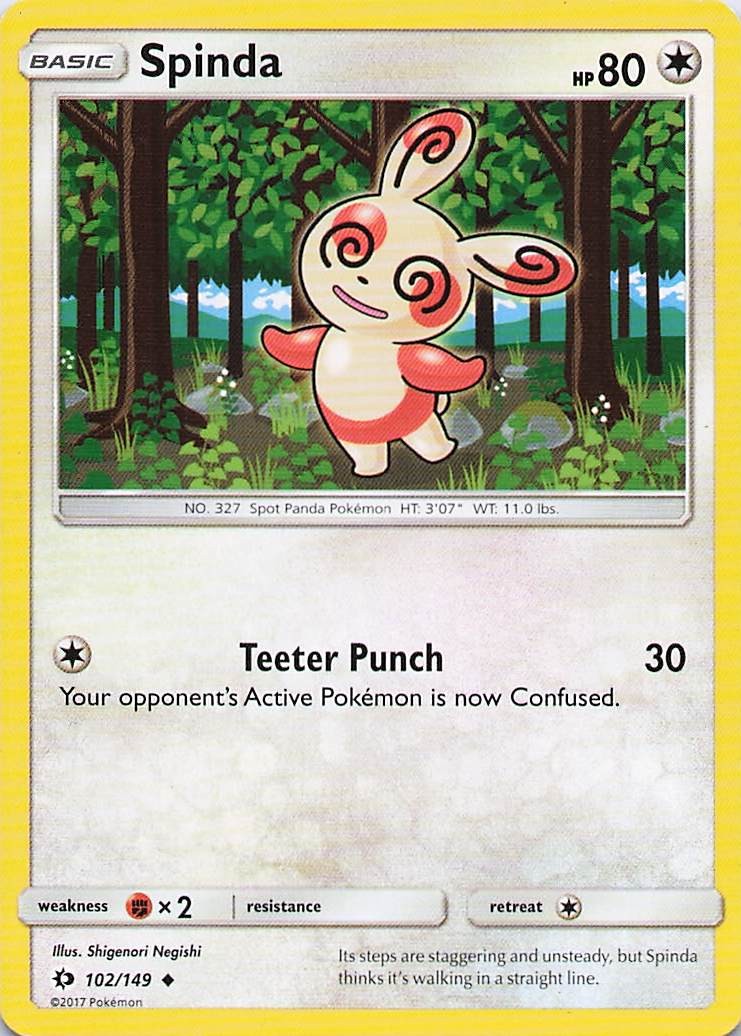 Spinda - Uncommon SM Base Set 102/149 LP