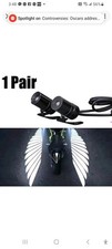 Motorcycle Underbody Light Projector LED Angel Wings Laser Light 2 Pieces, White