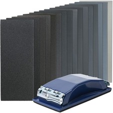 Sandpaper 60 to 5000 Grit, 108PCS, 9 x 3.6” Dry Wet Sand Paper with Sanding B... 0.30 per gallon
