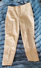 Nine West Jeans Women's Heidi Pull On Skinny Crop Size 6 Beige