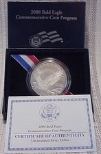 2008-P Bald Eagle Commemorative Silver Dollar