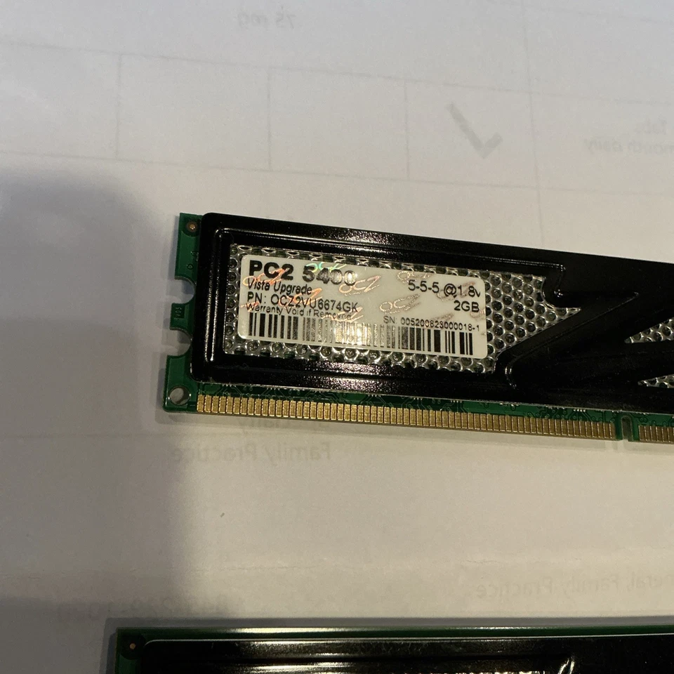 OCZ 4GB (2 x 2GB) DDR2 800MHz Memory/PC2-5400/Gold Series/CL4/5-5-5 @1.8V - Image 2 of 4