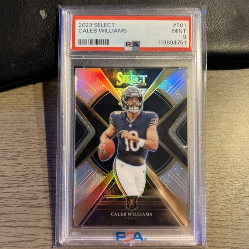 2023 Panini Select - 2024 Xrc Prizm #501 Caleb Williams (RC) PSA 9
