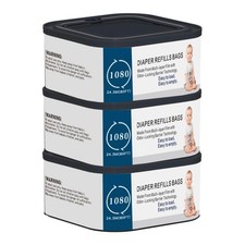 Jumbo Square Disposal Bag Refills for Diaper Genie Pails, 1080 Diaper Capacity