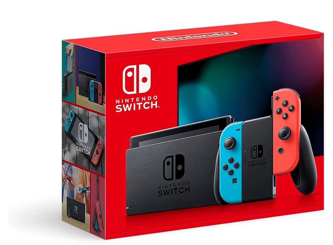 Nintendo Switch  Handheld Console - Neon Red/Neon Blue