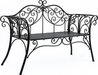 Sitzbank Gartenbank Holzbank GartenmöBel Parkbank Wetterfest Metall Design Neu