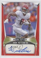 2023 Leaf Draft Auto Red John Metchie III #BA-JM1 Auto 0xl5