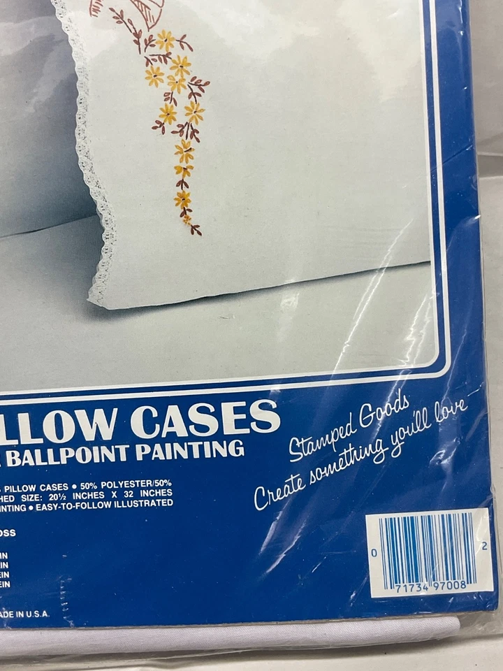 Vogart Crafts Praying Hands Stamped Pair of Pillow Cases for Embroidery 8700H - Image 4 of 4