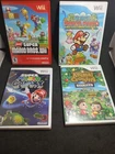 Nintendo Wii 4 Game Lot Mario Galaxy Paper Animal Crossing City Folk CIB Tested