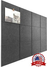Alternativa a tableros de corcho grandes - Paquete de 12 azulejos de pared NUEVO