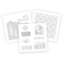 We R Memory Keepers Vinyl Druck Presse vorgeschnittene Vinyls 3 St&uuml;ck - Reise