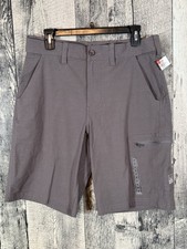 NWT HUK Next Level Gray 10.5 Inch Shorts Size Medium