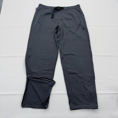 Adidas Y2K Fleece Climawarm Pants Zip Ankle Men Large Belted Joggers Sweatpants