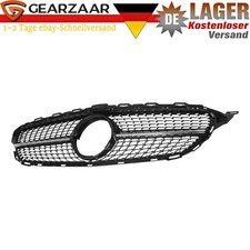 Grill K&uuml;hlergrill Diamant f&uuml;r Mercedes-Benz W205 C205 2015&ndash;2018 Glanz Schwarz