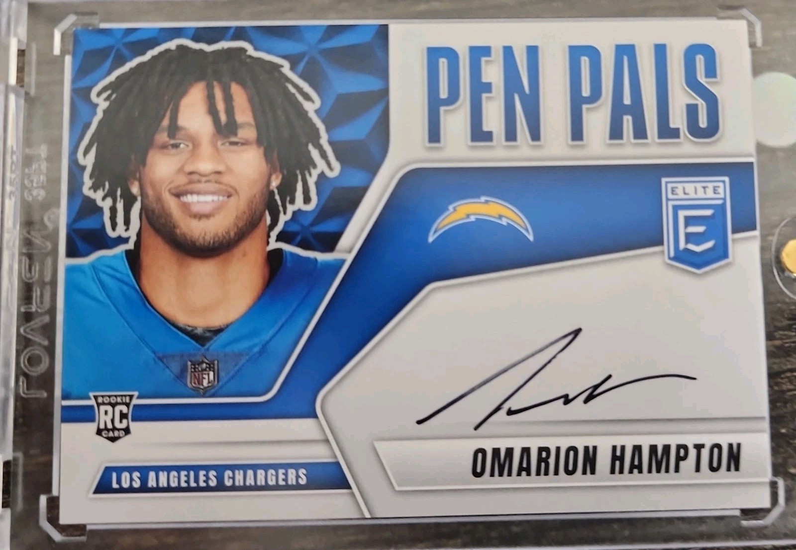 2025 Panini Donruss Elite - Pen Pals Omarion Hampton #PP-OHA (AU, RC)