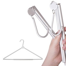 Cintres de voyage pliables 3 pi??ces organisateurs de v??tements l??gers en alum