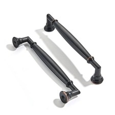 ZAUYX 10 Pack 5 Inch Hole Center Oil Rubbed Bronze Cabinet pulls Solid Heavy ...