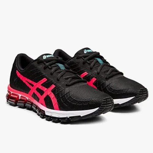 Damen Asics Gel Quantum 180 4 Tennisschuhe Sportschuhe schwarz pink Größe 7