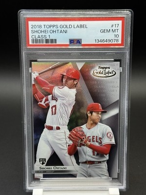 2018 Topps Gold Label - Shohei Ohtani Class 1 #17 - Rookie Card
