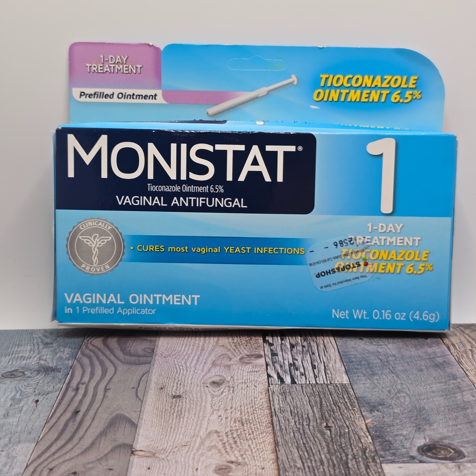 Monistat 1 Day Yeast Infection Treatment Prefilled App Exp: 05/26 Tioconazole