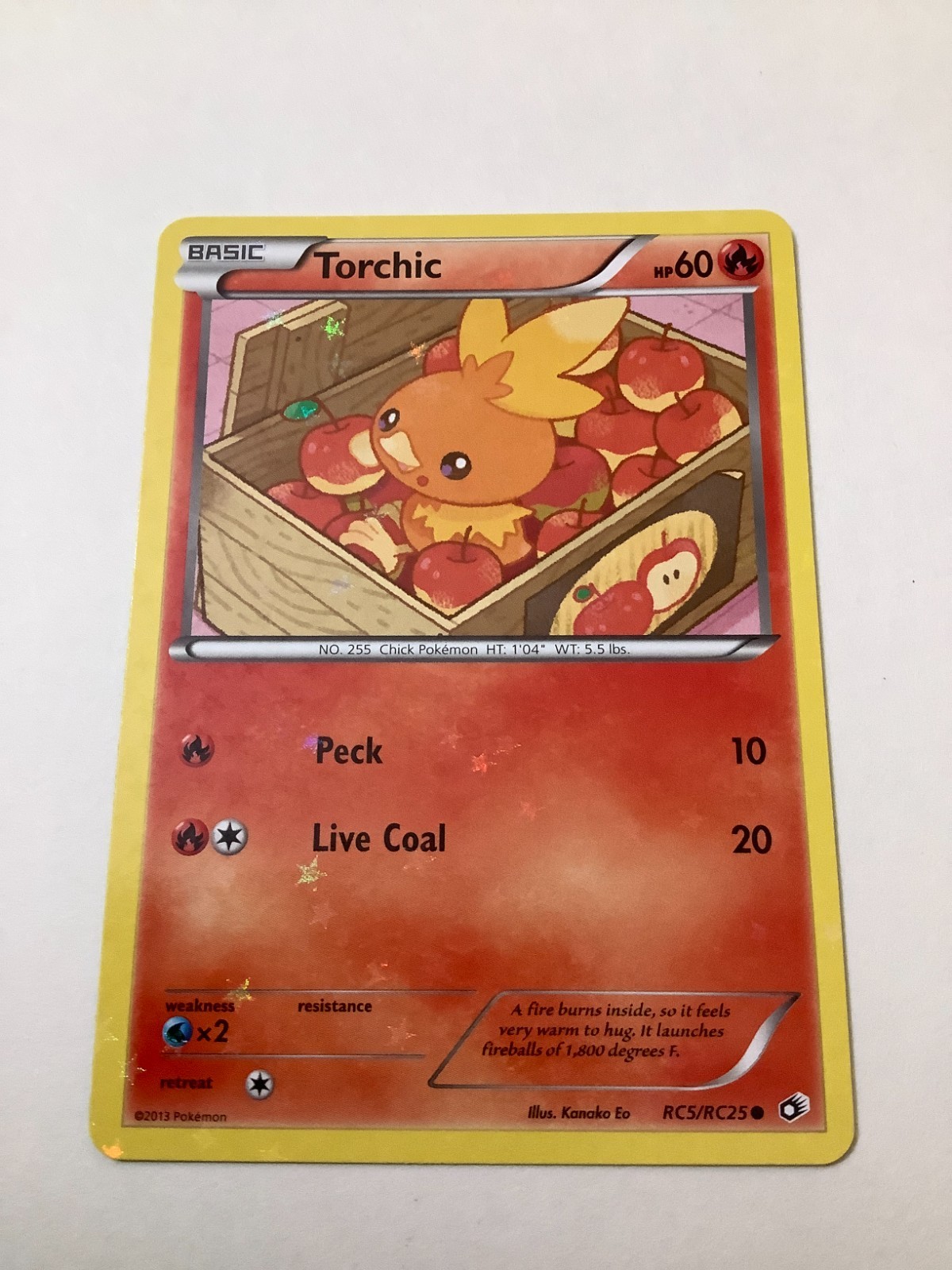 2013 Pokémon Legendary Treasures Radiant Collection RC5 Torchic M/NM
