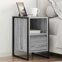 Nachttisch Sonoma-Grau 39,5 X 30 X 50 Cm Holzwerkstoff
