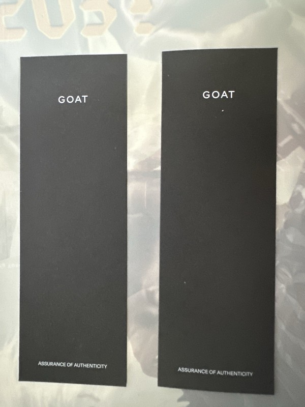 Set Of Two Goat Paper Tags Black White
