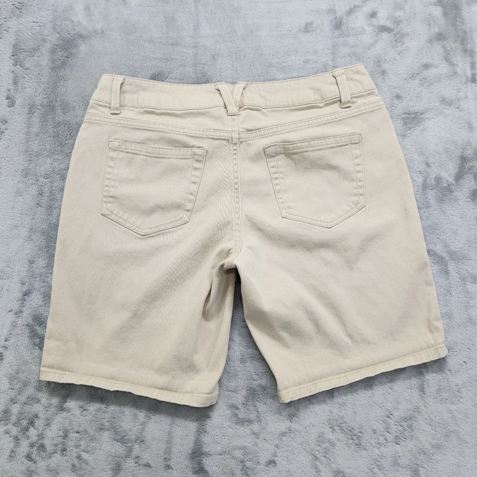 Pantalones Cortos Bebop Para Mujer 9 Juniors Bronceados Tiro Bajo Bermudas Pantalones Cortos Elastizados Algodón Informales Foto 2 de 4