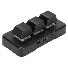 Bluetooth Mini USB Programmable Keypad, 3 Keys RGB Backlight Gaming Keyboard