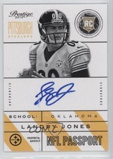 2013 Panini Prestige NFL Passport Signatures Landry Jones #28 Auto 0o9