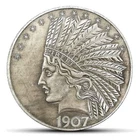 Antique Liberty Indian Head Ten Dollar Coin - Uncirculated Morgan Silver Dollar