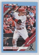 2019 Donruss Variation Father's Day Ribbon /49 Yadier Molina (Hitting) #81 04br