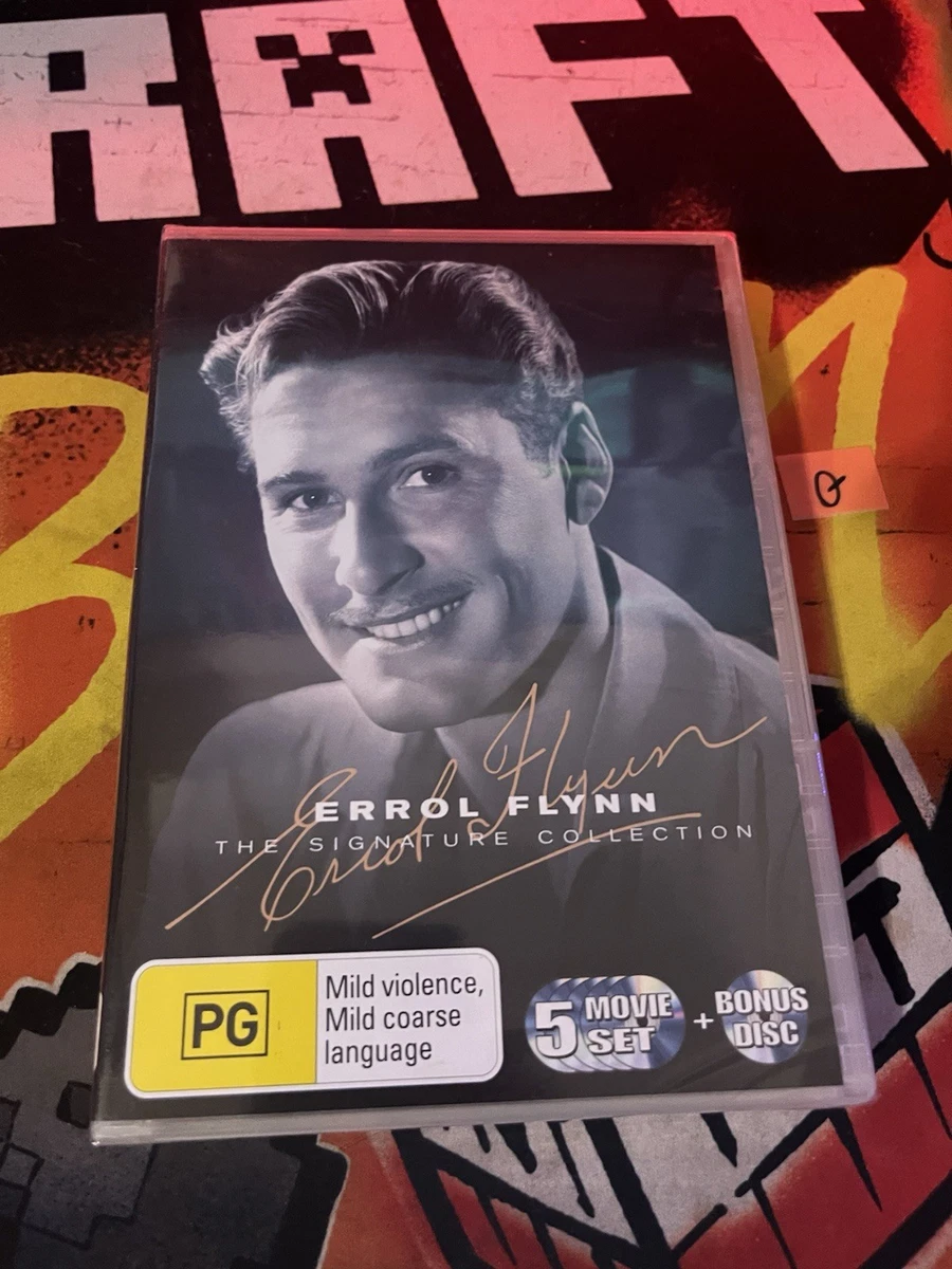 Errol Flynn : Signature Collection : 6 Disc DVD Set (5 Movie Set + Bonus) SEALED