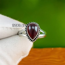 Garnet Gemstone 925 sterling silver handmade Gift Ring US size 5 to 13