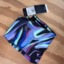 Adidas Girls Small 7-8 All Over Print Biker Shorts Aeroready New