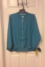 Momentum By Maevn Scrub Jacket Womens Size XL Green NEW NWT Full Zip