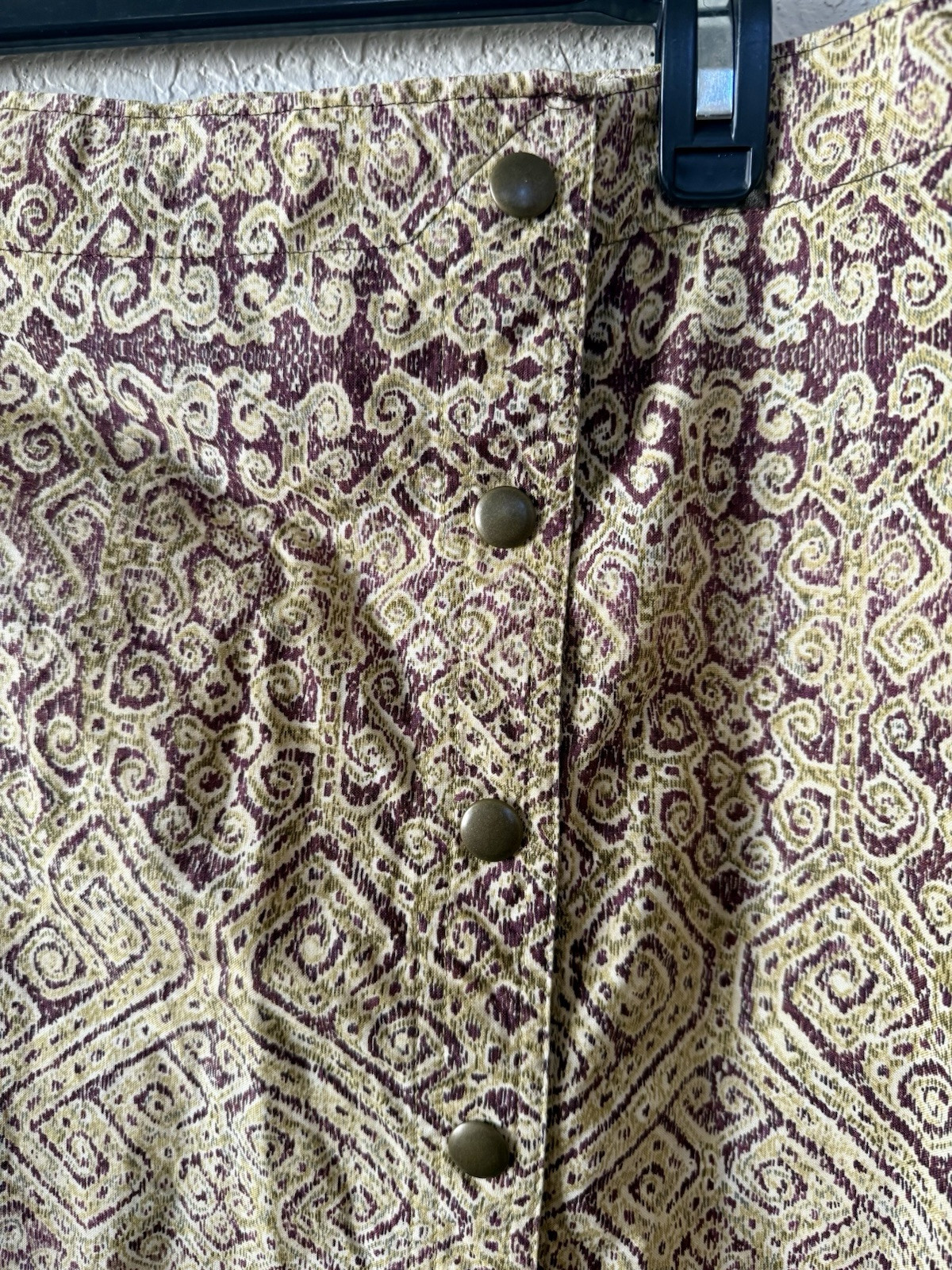 PERUVIAN CONNECTION Aztec Boho Geo  Snap Button M… - image 5