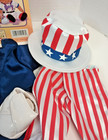 TY Gear for Beanie Kids Uncle Sam and USA Cheer Leader Complete Open Packs — photo 10