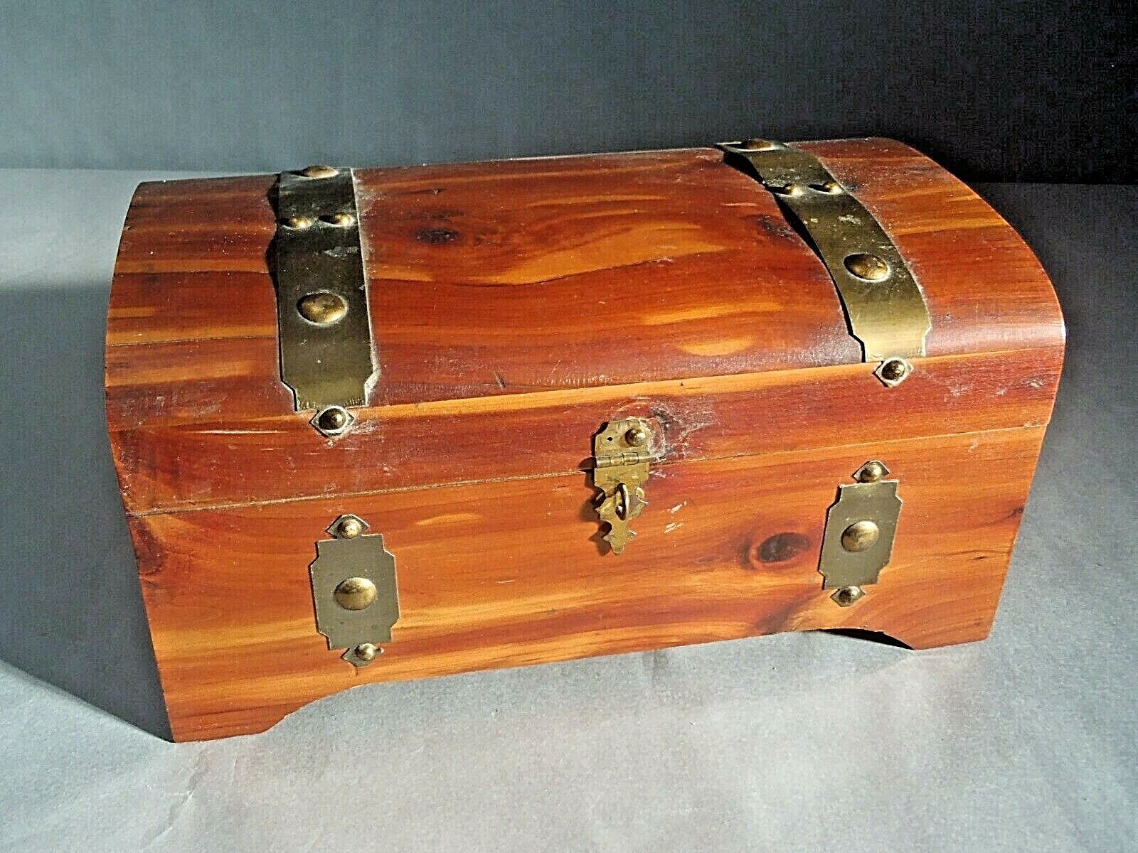 Vintage McGraw Box Company New York Treasure Trinket Chest Box Mirror 12072 eBay