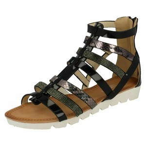 gladiator wedge sandals uk