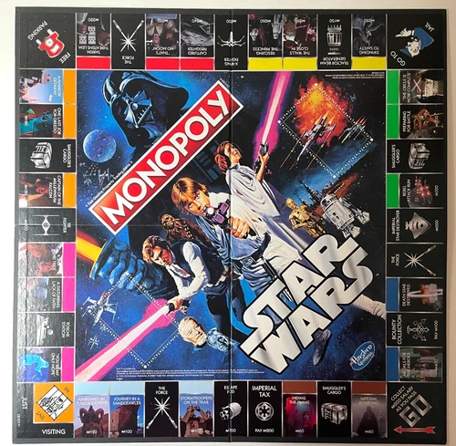 Star Wars 40th Anniversary Edition Monopoly Game Board Only Wall Craft Project