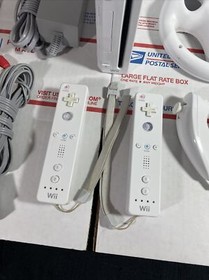 Nintendo Wii Console MARIO KART BUNDLE +Wheels+Wii Sports-NEXT DAY SHIP-WARRANTY